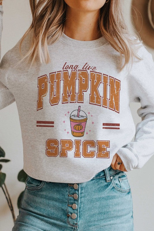 LONG LIVE PUMPKIN SPICE Graphic Sweatshirt