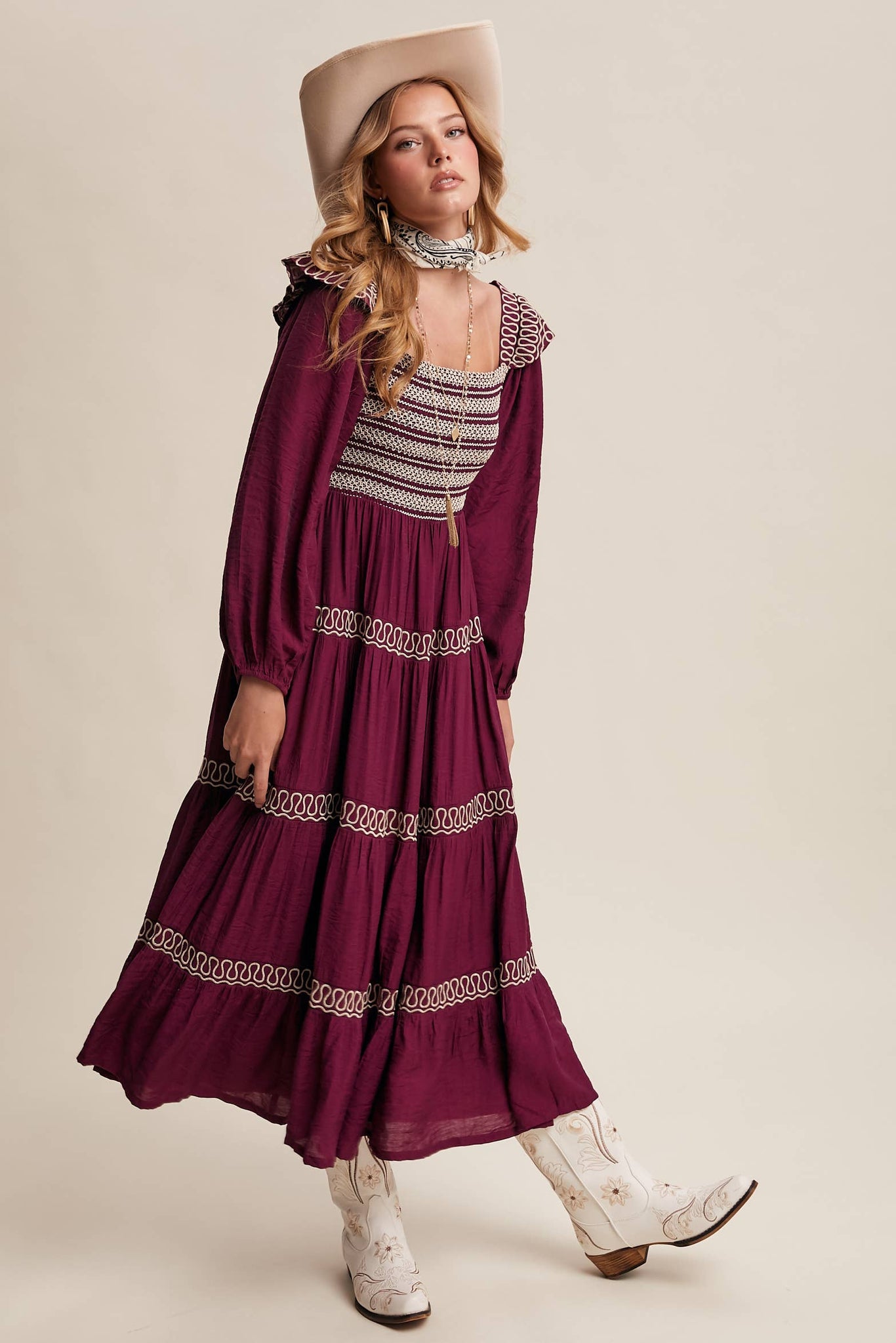 Lonesome Dove Western Smocked Dress