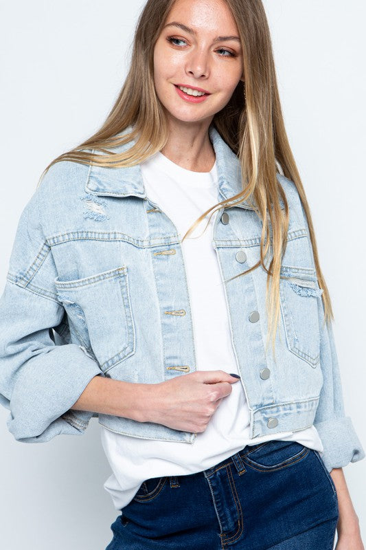 Rhinestone Cowgirl Vibes Denim Jacket