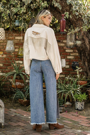 Rhinestone Cowgirl Vibes Denim Jacket