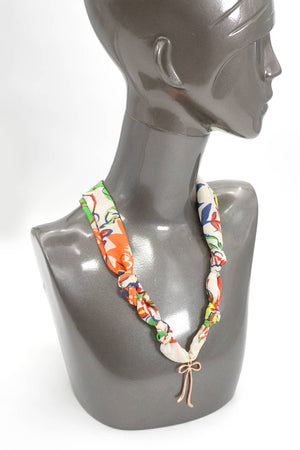 HANDMADE SCARF CHARM NECKLACE