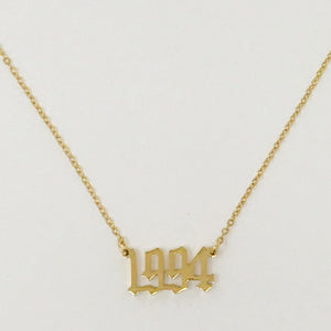 Birth Year Necklace