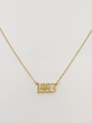 Birth Year Necklace