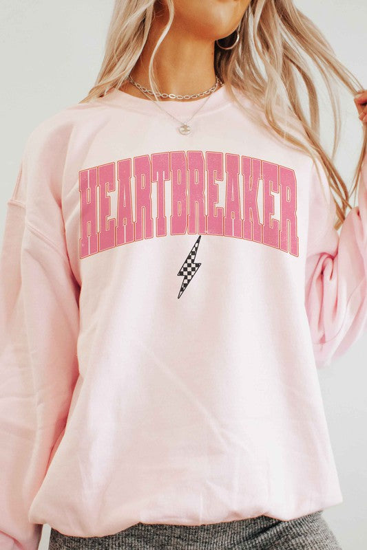 HEARTBREAKER CHECKER LIGHTNING Graphic Sweatshirt