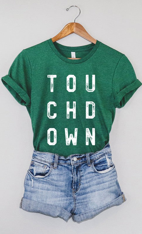 Retro Touchdown Graphic Tee in PLUS