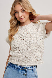 Little Spouse Sweater Top in Cream