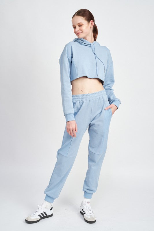 Lunch Date Cropped Hoodie