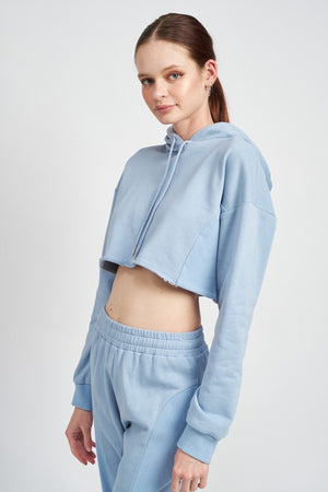 Lunch Date Cropped Hoodie