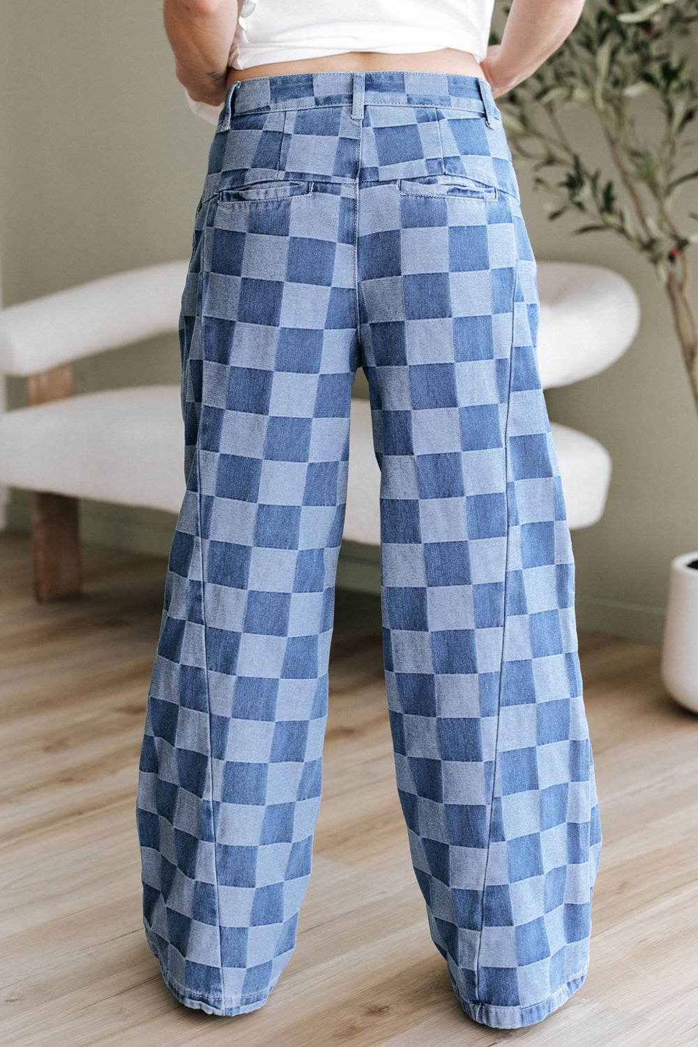 All Checked Out Denim. Pants