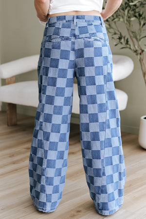 All Checked Out Denim. Pants