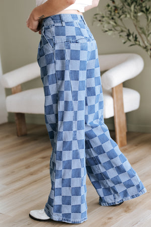 All Checked Out Denim. Pants