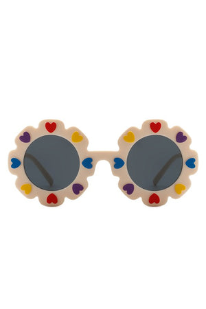 Children Junior Round Circle Heart Sunglasses