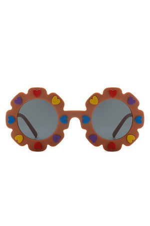 Children Junior Round Circle Heart Sunglasses