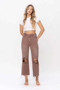 90's Vintage Crop Flare Jean