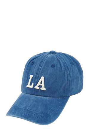 LA Acid Washed Baseball Cap