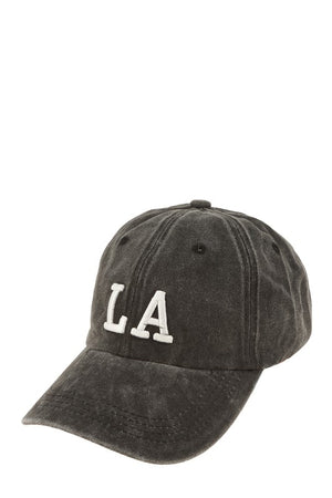 LA Acid Washed Baseball Cap