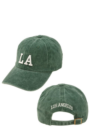 LA Acid Washed Baseball Cap