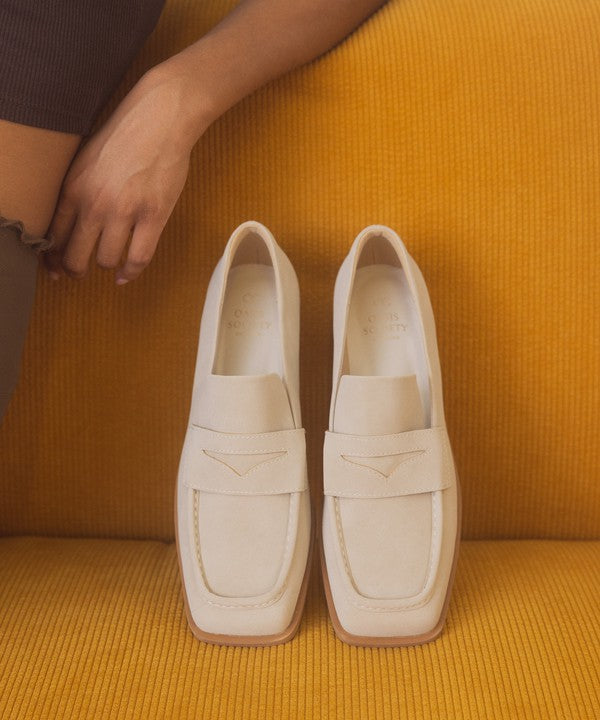 June - Square Toe Penny Loafers