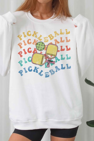 MULTI PICKLEBALL GRAPHIC SWEATSHIRT