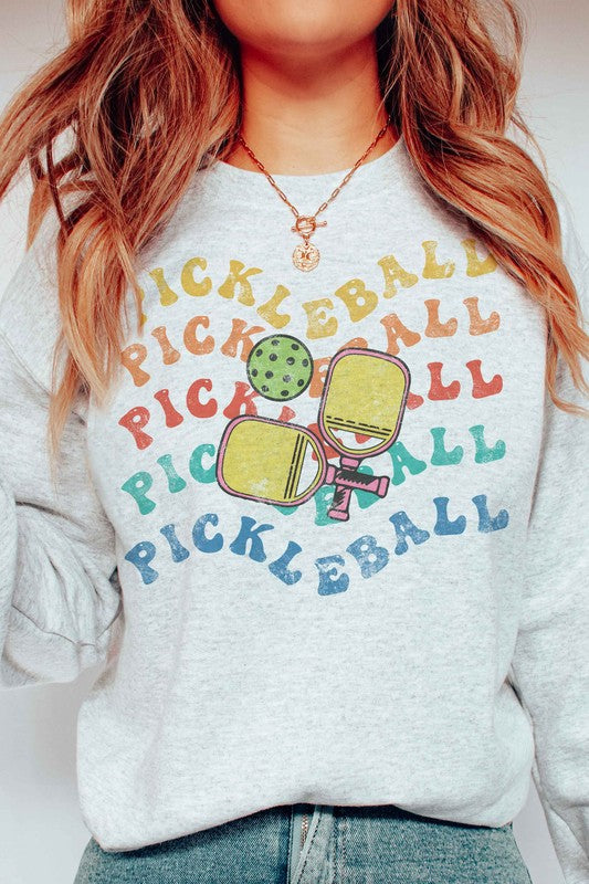 MULTI PICKLEBALL GRAPHIC SWEATSHIRT