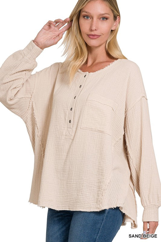 Life in the Slow Lane Henley Top