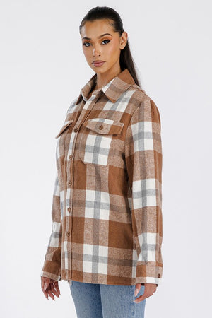 Your Boyfriend's Oversized Soft Flannel Shacket