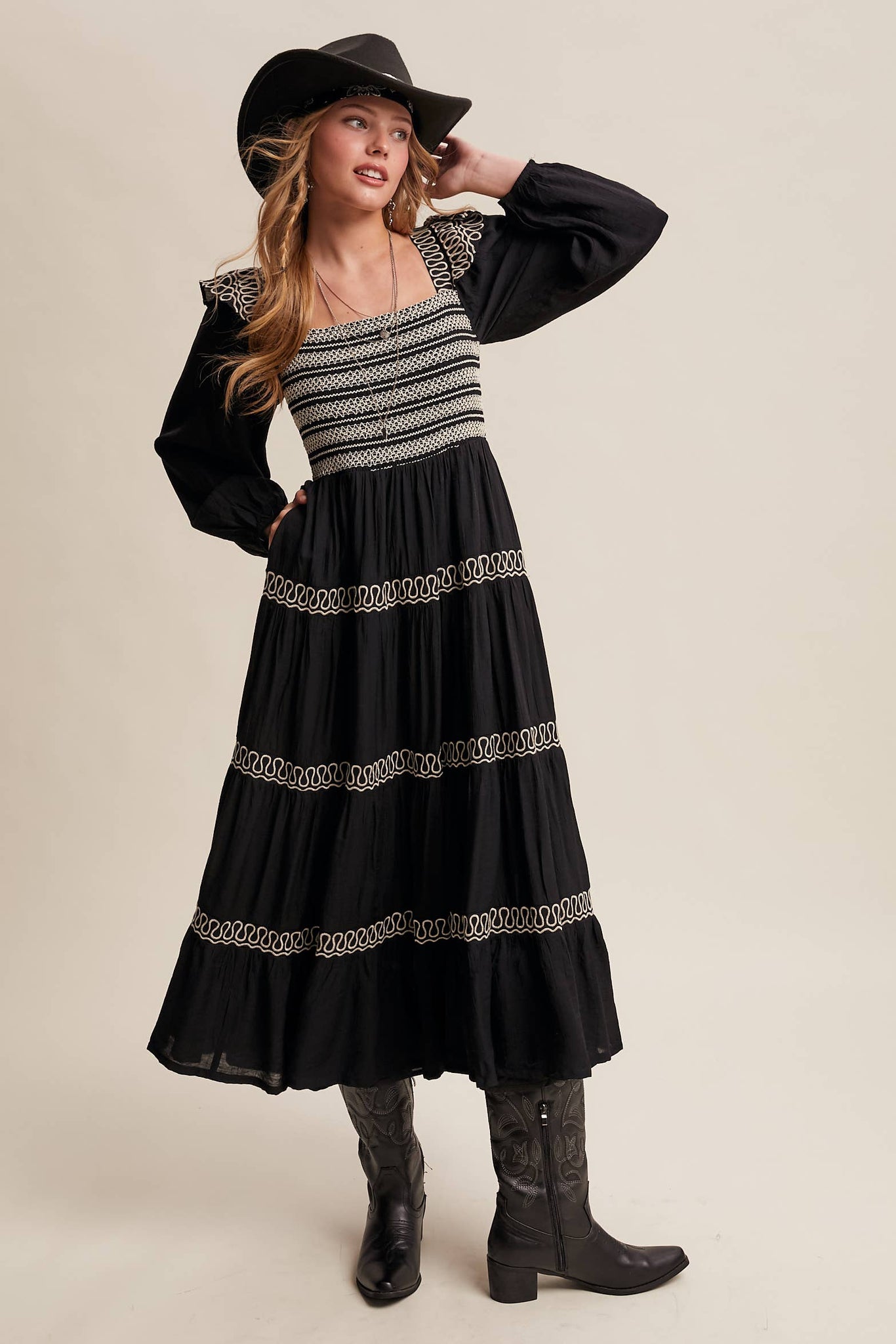 Lonesome Dove Western Smocked Dress