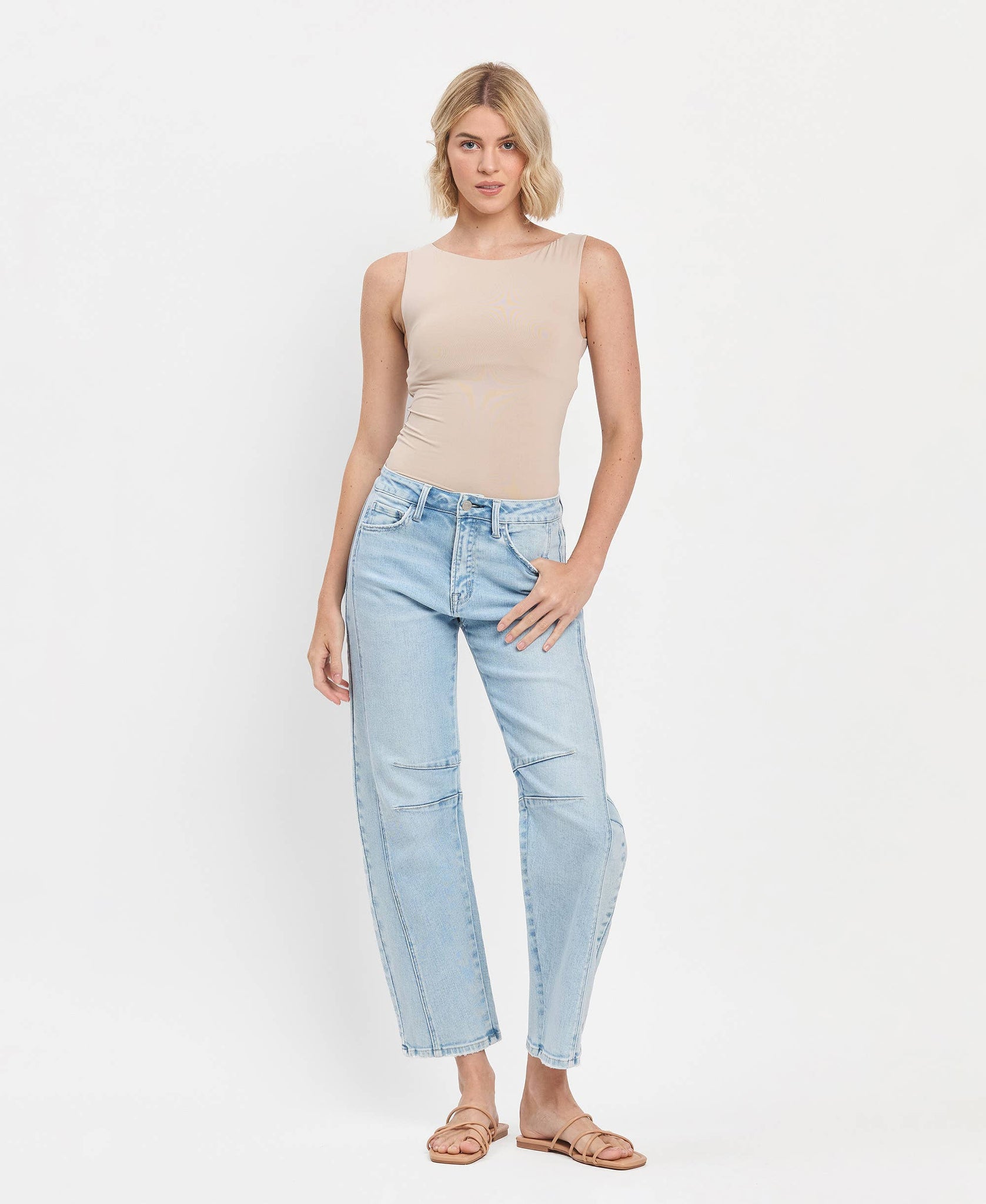Come On Cowgirl Cropped Barrel Jean