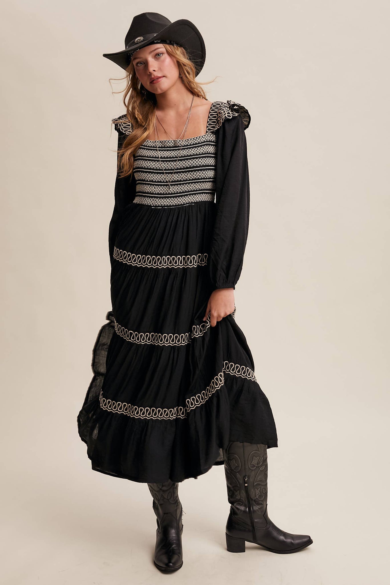 Lonesome Dove Western Smocked Dress