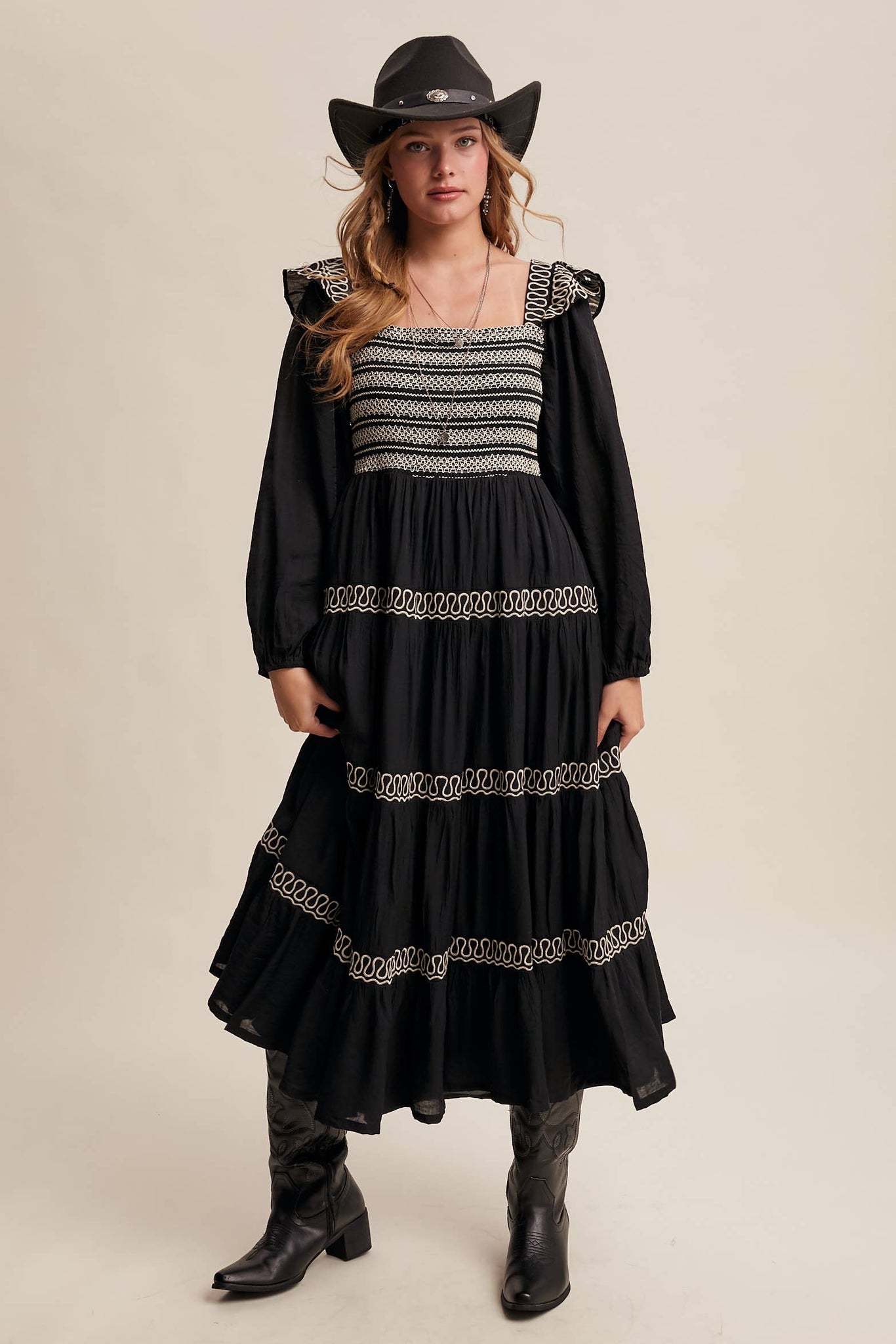 Lonesome Dove Western Smocked Dress