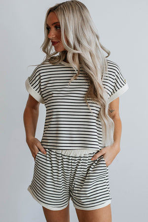 Too Good to be True Stripped Short Set