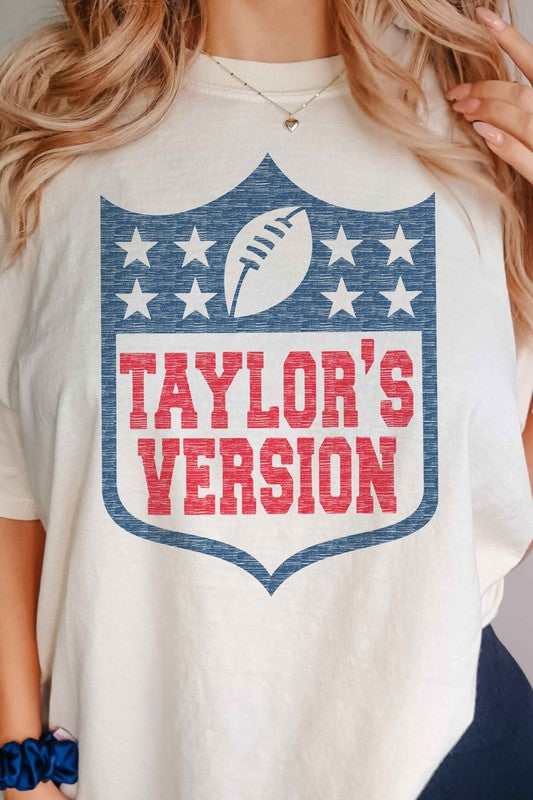 Taylor's VERSION FOOTBALL GRAPHIC TEE