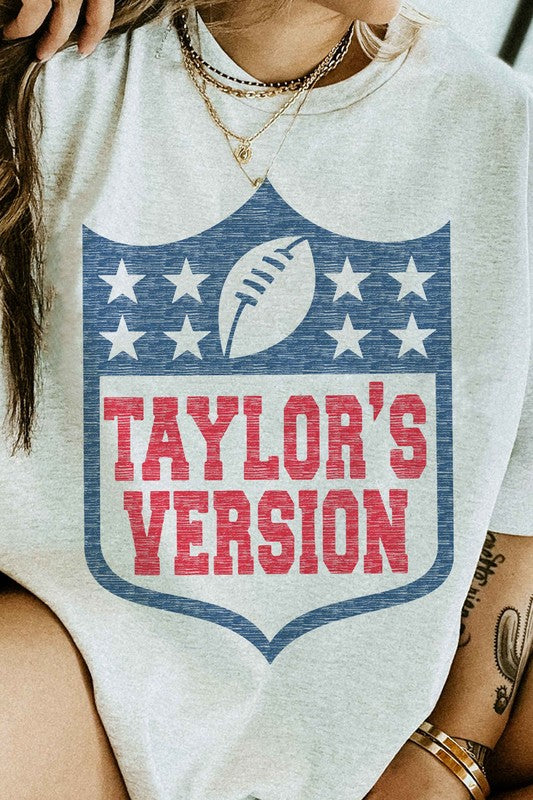 Taylor's VERSION FOOTBALL GRAPHIC TEE