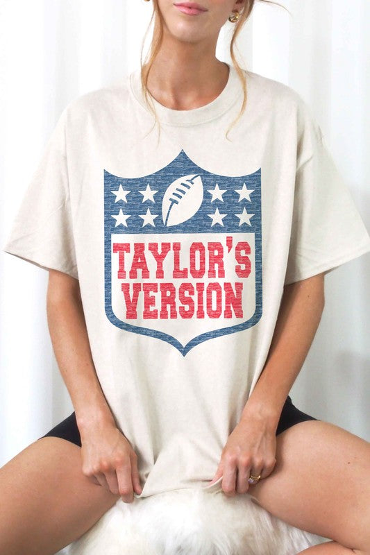 Taylor's VERSION FOOTBALL GRAPHIC TEE