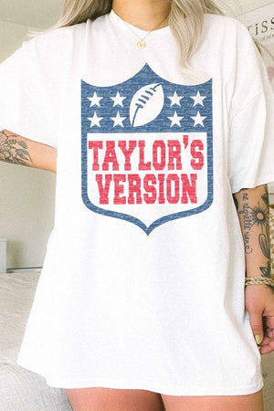 Taylor's Version FOOTBALL OVERSIZED GRAPHIC TEE