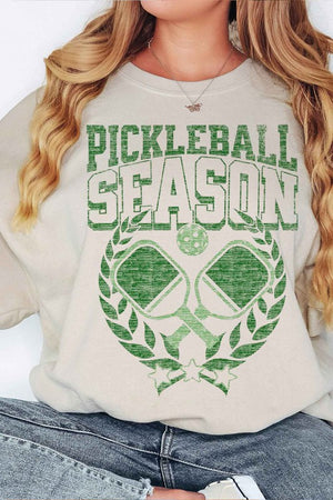 Pickle ball Season Oversized GRAPHIC SWEATSHIRT