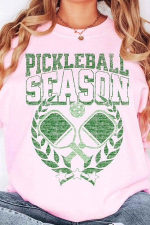 Pickle ball Season Oversized GRAPHIC SWEATSHIRT