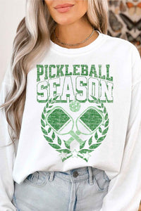 Pickle ball Season Oversized GRAPHIC SWEATSHIRT