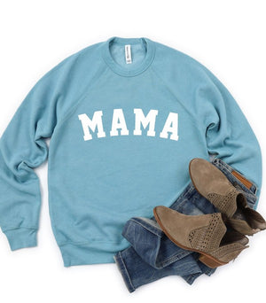 Varsity Font MAMA Premium Bella Canvas Crew