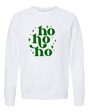 HO HO HO Graphic Premium Crew