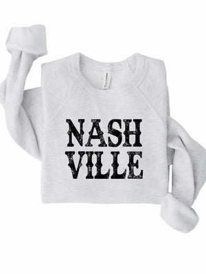 Nashville Graphic Crewneck Sweatshirt in Plus