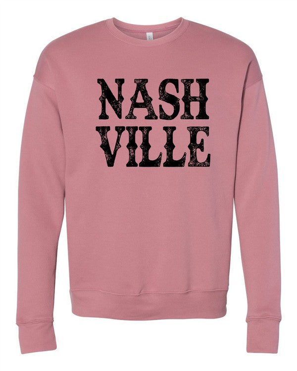 Nashville Graphic Crewneck Sweatshirt in Plus