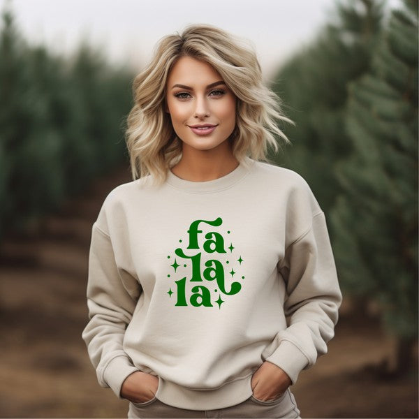 Fa La La Holiday Graphic Premium Crew