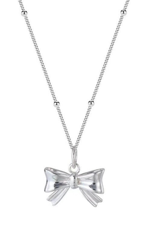 Bow necklace