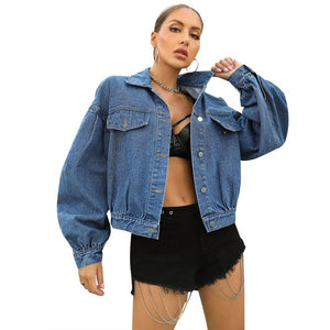 Oversized denim jacket