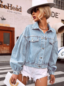 Oversized denim jacket