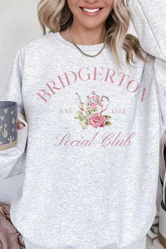 Bridgerton Social Club Oversized Sweatshirt