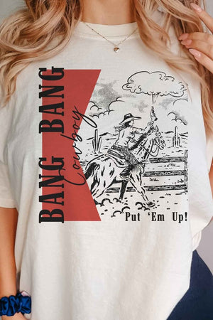 BANG BANG COWBOY PUT EM UP GRAPHIC TEE