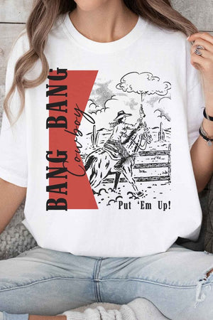 BANG BANG COWBOY PUT EM UP GRAPHIC TEE