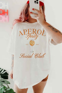 APEROL SPRITZ SOCIAL CLUB OVERSIZED GRAPHIC TEE